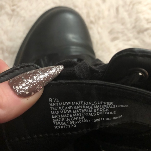 Black combat boots - Picture 4 of 4